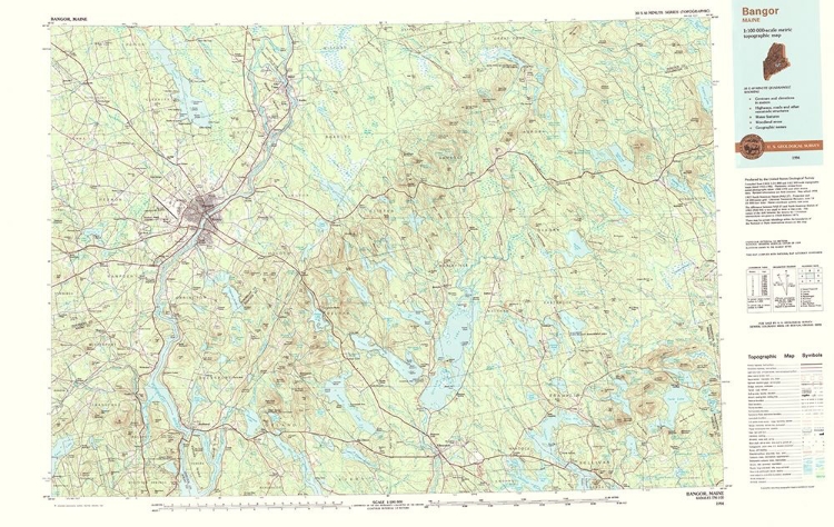 Picture of BANGOR MAINE QUAD - USGS 1994