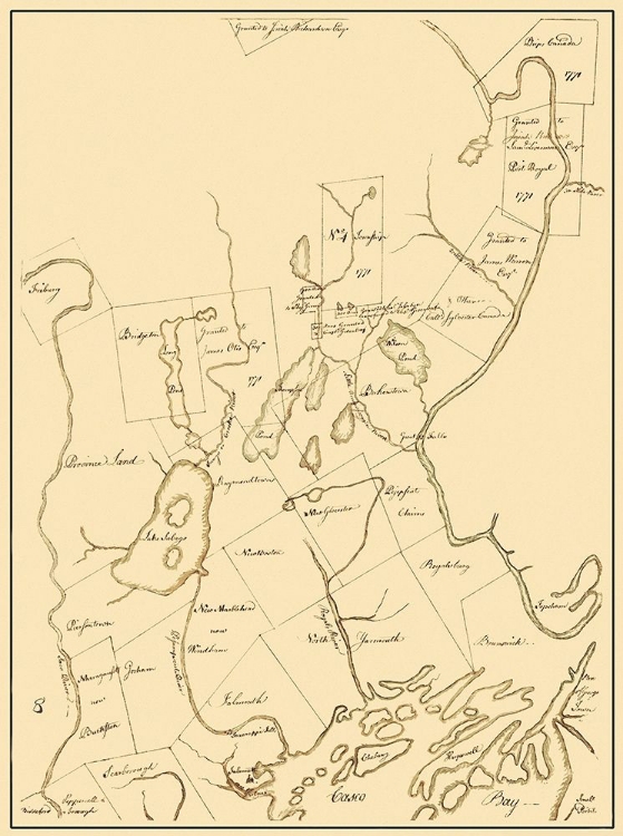 Picture of CUMBERLAND MAINE LANDOWNER - GREENLEAF 1771