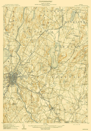Picture of LEWISTON MAINE QUAD - USGS 1908