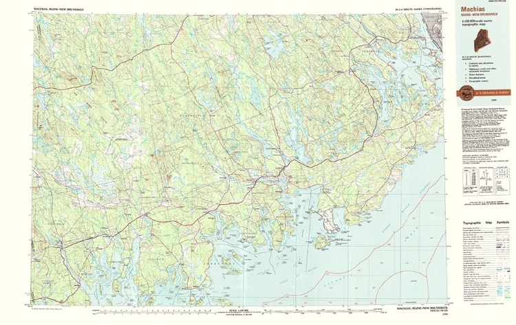 Picture of MACHIAS MAINE QUAD - USGS 1994