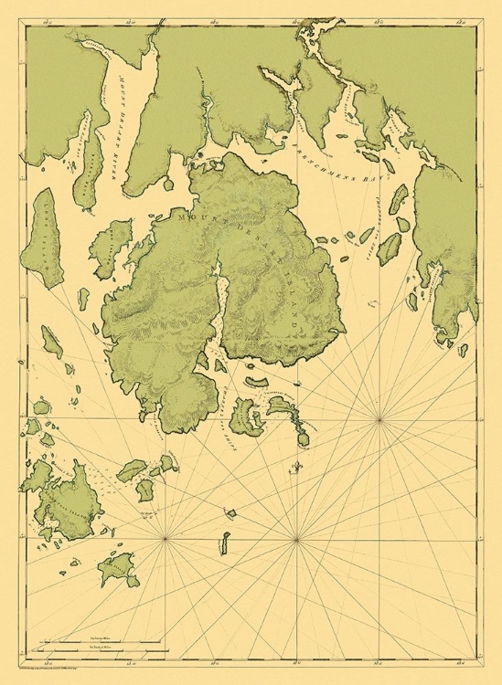 Picture of MOUNT DESERT ISLAND MAINE - DES BARRES 1776