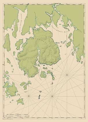 Picture of MT DESERT ISLAND AND COAST - DES BARRES 1776