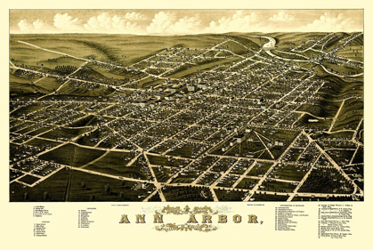 Picture of ANN ARBOR MICHIGAN - BECK 1880