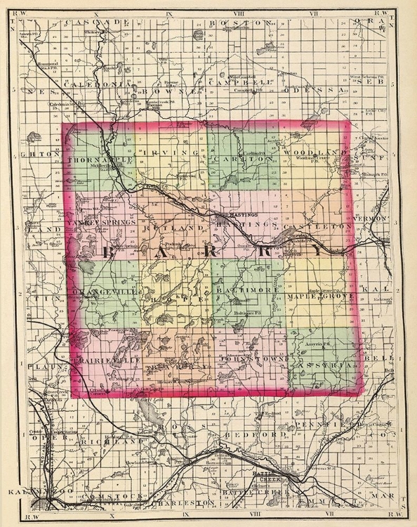 Picture of BARRY MICHIGAN - WALLING 1873