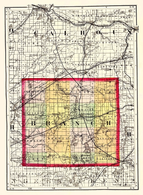 Picture of BRANCH MICHIGAN - WALLING 1873