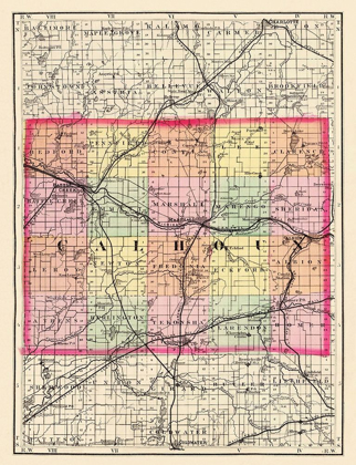 Picture of CALHOUN MICHIGAN - WALLING 1873