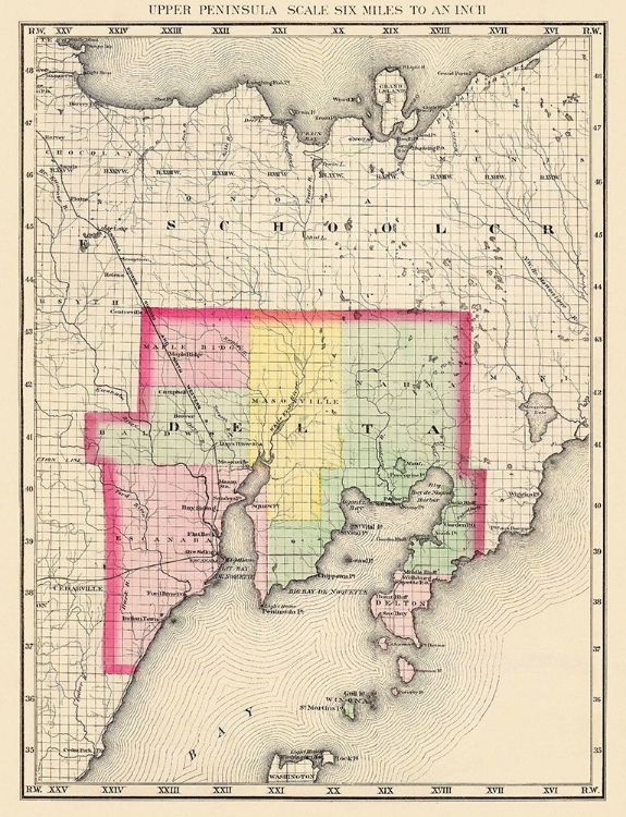 Picture of DELTA MICHIGAN - WALLING 1873