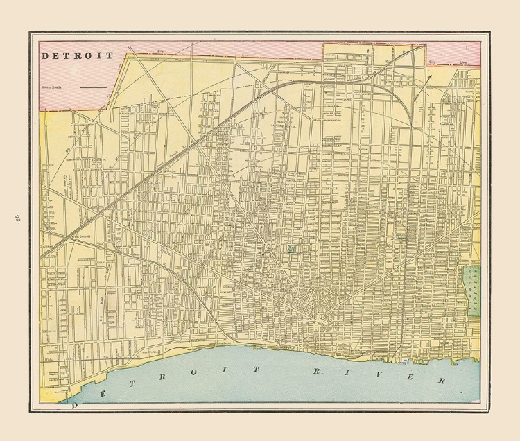 Picture of DETROIT  MICHIGAN - CRAM 1892