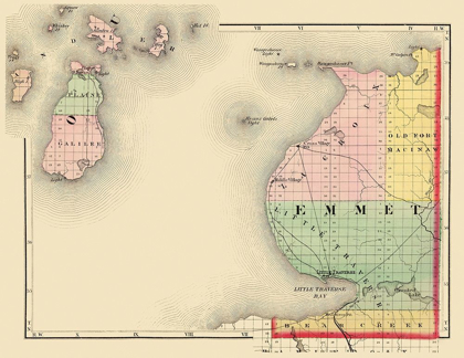 Picture of EMMET MICHIGAN - WALLING 1873