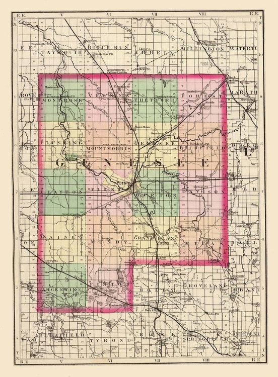 Picture of GENESEE MICHIGAN - WALLING 1873