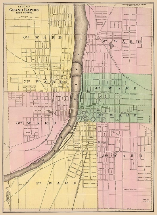 Picture of GRAND RAPIDS MICHIGAN -TINKHAM 1873