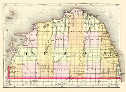 Picture of HURON MICHIGAN - WALLING 1873