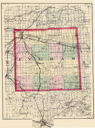 Picture of INGHAM MICHIGAN - WALLING 1873