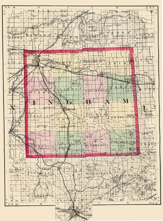 Picture of INGHAM MICHIGAN - WALLING 1873