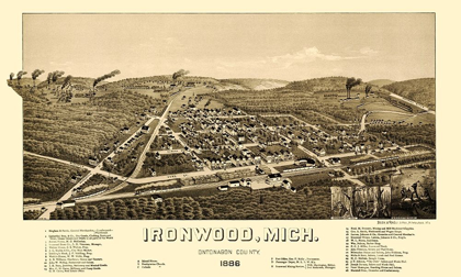 Picture of IRONWOOD MICHIGAN - BECK 1886