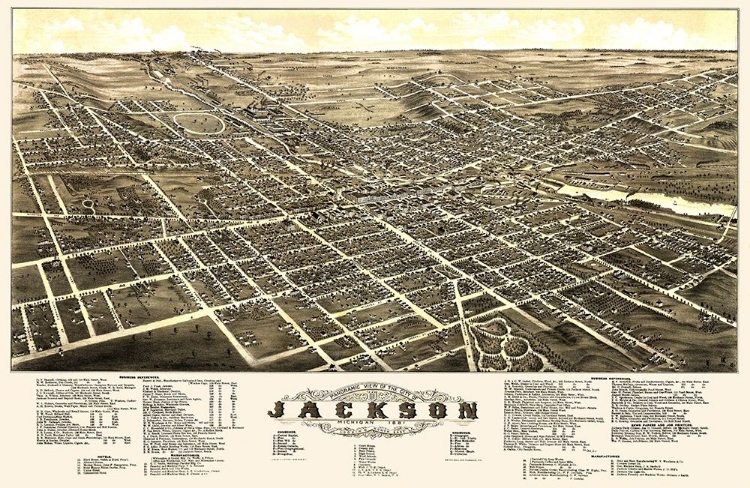 Picture of JACKSON MICHIGAN - BECK 1881