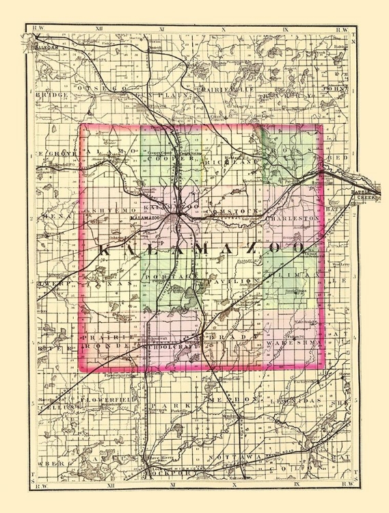 Picture of KALAMAZOO MICHIGAN - WALLING 1873