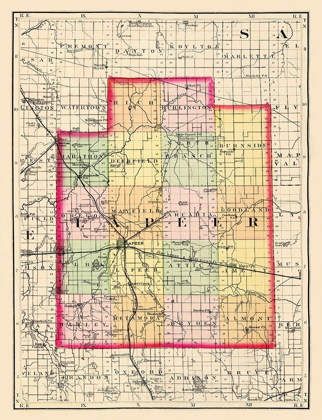 Picture of LAPEER MICHIGAN - WALLING 1873