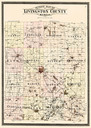 Picture of LIVINGSTON MICHIGAN - OGLE 1895