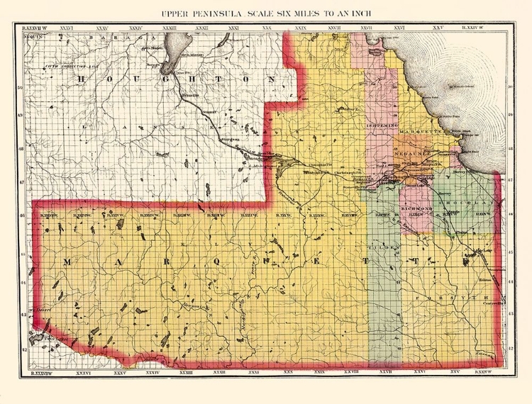 Picture of MARQUETTE MICHIGAN - WALLING 1873