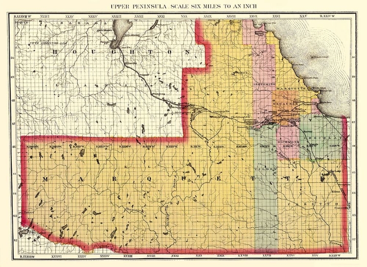 Picture of MARQUETTE MICHIGAN - WALLING 1873