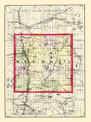 Picture of MECOSTA MICHIGAN - WALLING 1873