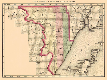 Picture of MENOMINEE MICHIGAN - WALLING 1873