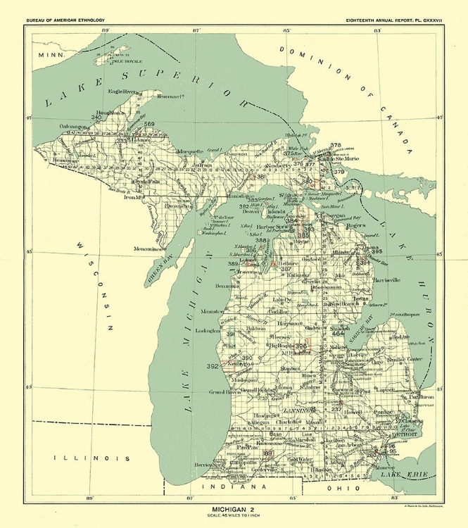 Picture of MICHIGAN - HOEN 1896