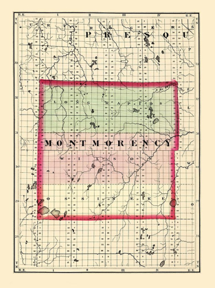 Picture of MONTMORENCY MICHIGAN - WALLING 1873