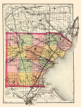 Picture of MONROE MICHIGAN - WALLING 1873