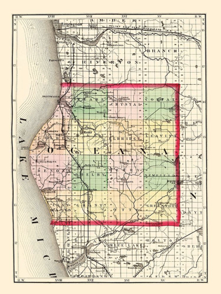 Picture of OCEANA MICHIGAN - WALLING 1873