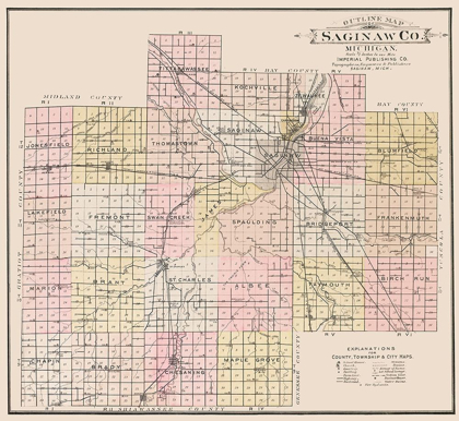 Picture of SAGINAW MICHIGAN - IMPERIAL 1896