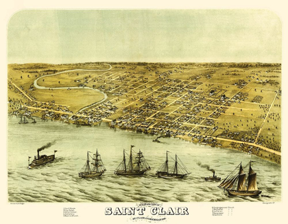 Picture of SAINT CLAIR MICHIGAN - GLOVER 1868