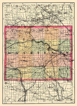 Picture of WASHTENAW MICHIGAN - WALLING 1873