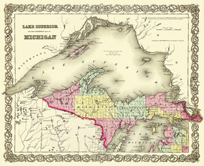 Picture of MICHIGAN UPPER PENINSULA - 1855