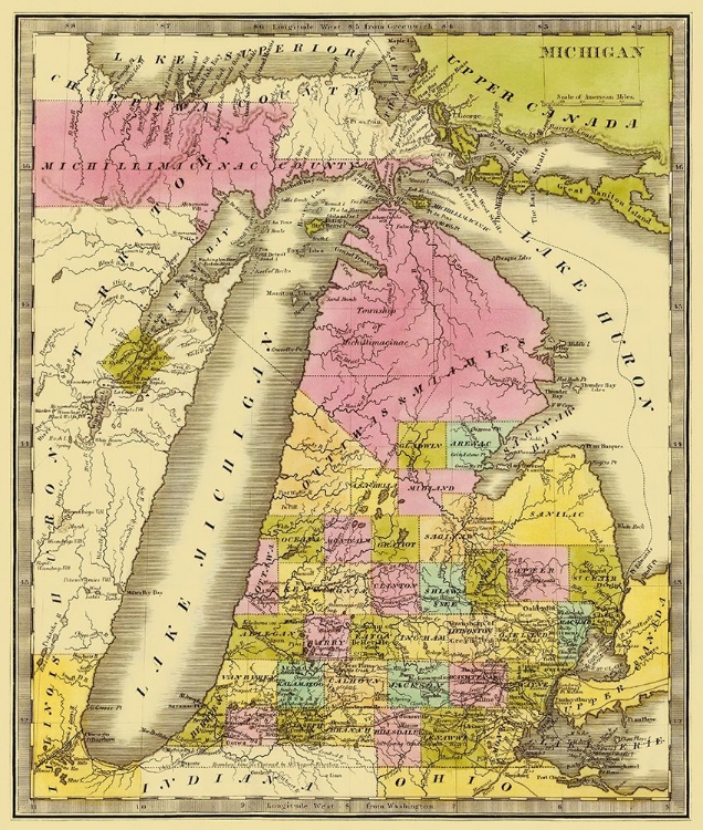 Picture of MICHIGAN - GREENLEAF 1841