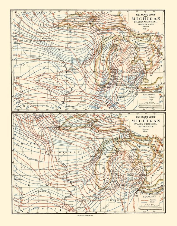 Picture of MICHIGAN CLIMATOLOGY SUMMER TO WINTER