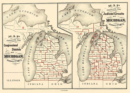 Picture of MICHIGAN CONGRESSIONAL DISTRICTS, JC