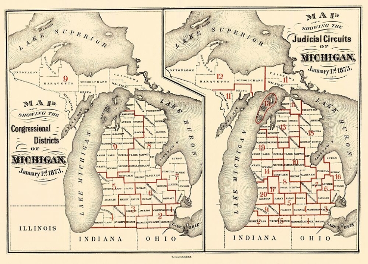 Picture of MICHIGAN CONGRESSIONAL DISTRICTS, JC