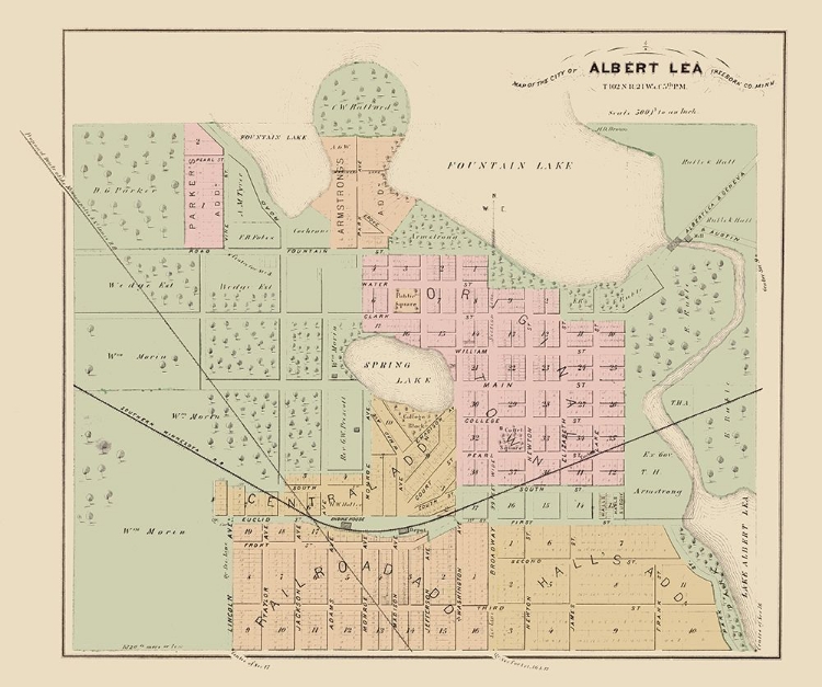 Picture of ALBERT LEA MINNESOTA - ANDREAS 1874
