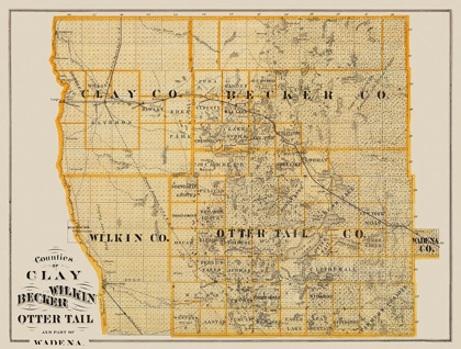 Picture of CLAY MINNESOTA LANDOWNER - ANDREAS 1874