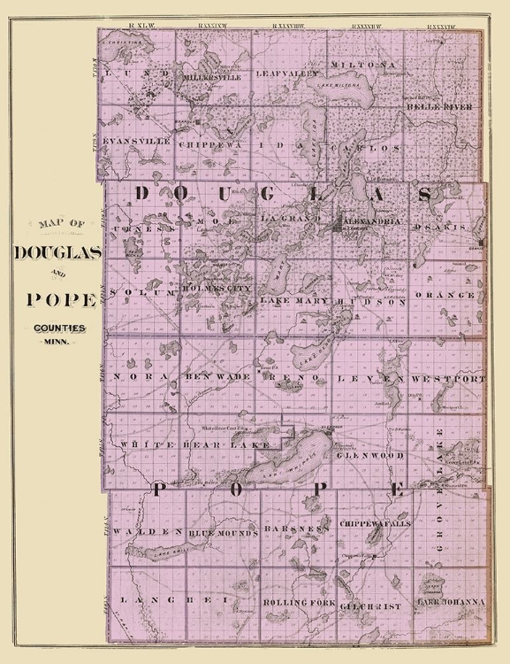 Picture of DOUGLAS  POPE MINNESOTA LANDOWNER - ANDREAS 1874