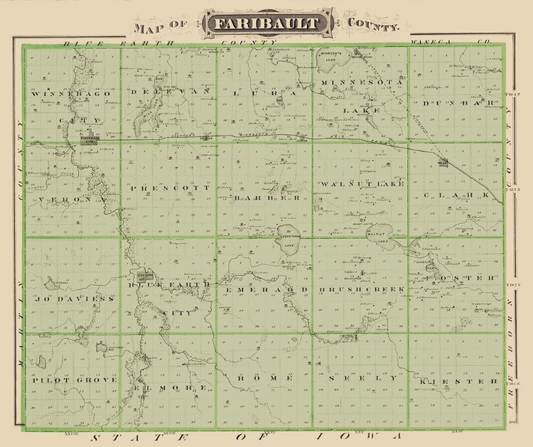 Picture of FARIBAULT MINNESOTA LANDOWNER - ANDREAS 1874