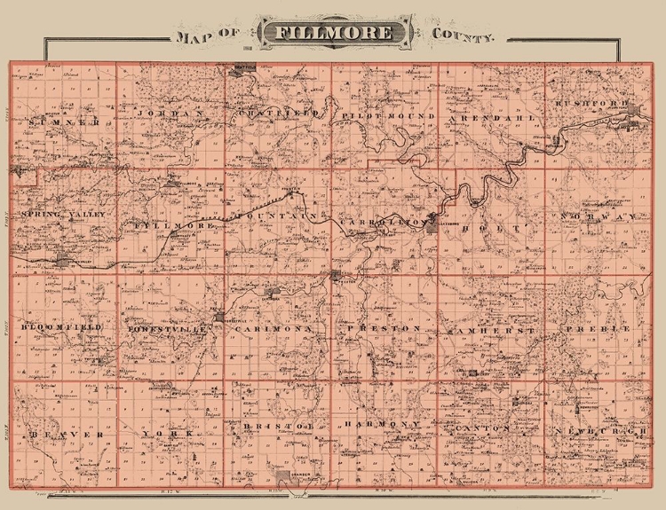 Picture of FILMORE MINNESOTA LANDOWNER - ANDREAS 1874