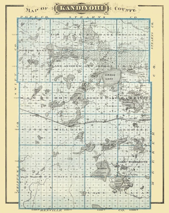 Picture of KANDIYOHI MINNESOTA LANDOWNER - ANDREAS 1874