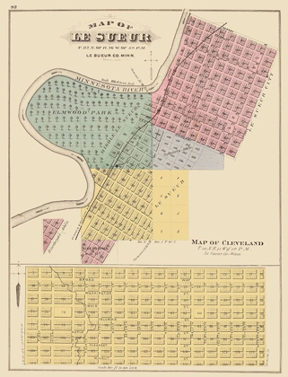 Picture of LE SUEUR, CLEVELAND MINNESOTA - ANDREAS 1874