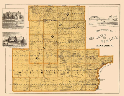 Picture of MCLEOD  SIBLEY MINNESOTA LANDOWNER - ANDREAS 1874