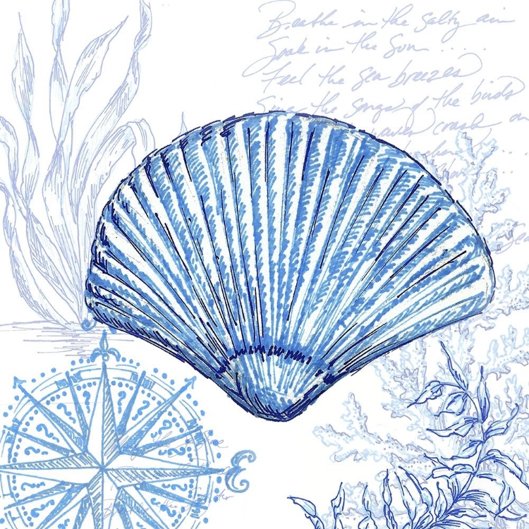 Picture of COASTAL SKETCHBOOK-CLAM SHELL 