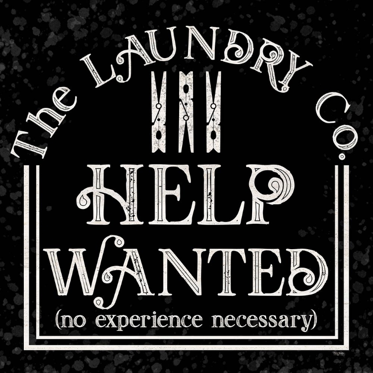 Picture of LAUNDRY ROOM HUMOR BLACK II-HELP WANTED