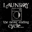 Picture of LAUNDRY ROOM HUMOR BLACK VI-NEVER ENDING CYCLE